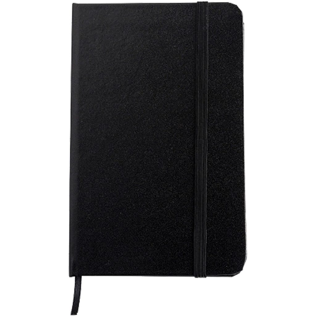 Logo Black Executive Cover Journals with PVC Finish - Promotional Pens Singapore - Gifts VV Free Shipping 客製 - Promotional Pens Singapore - Gifts VV Black Black Executive Cover Journal with PVC Finish