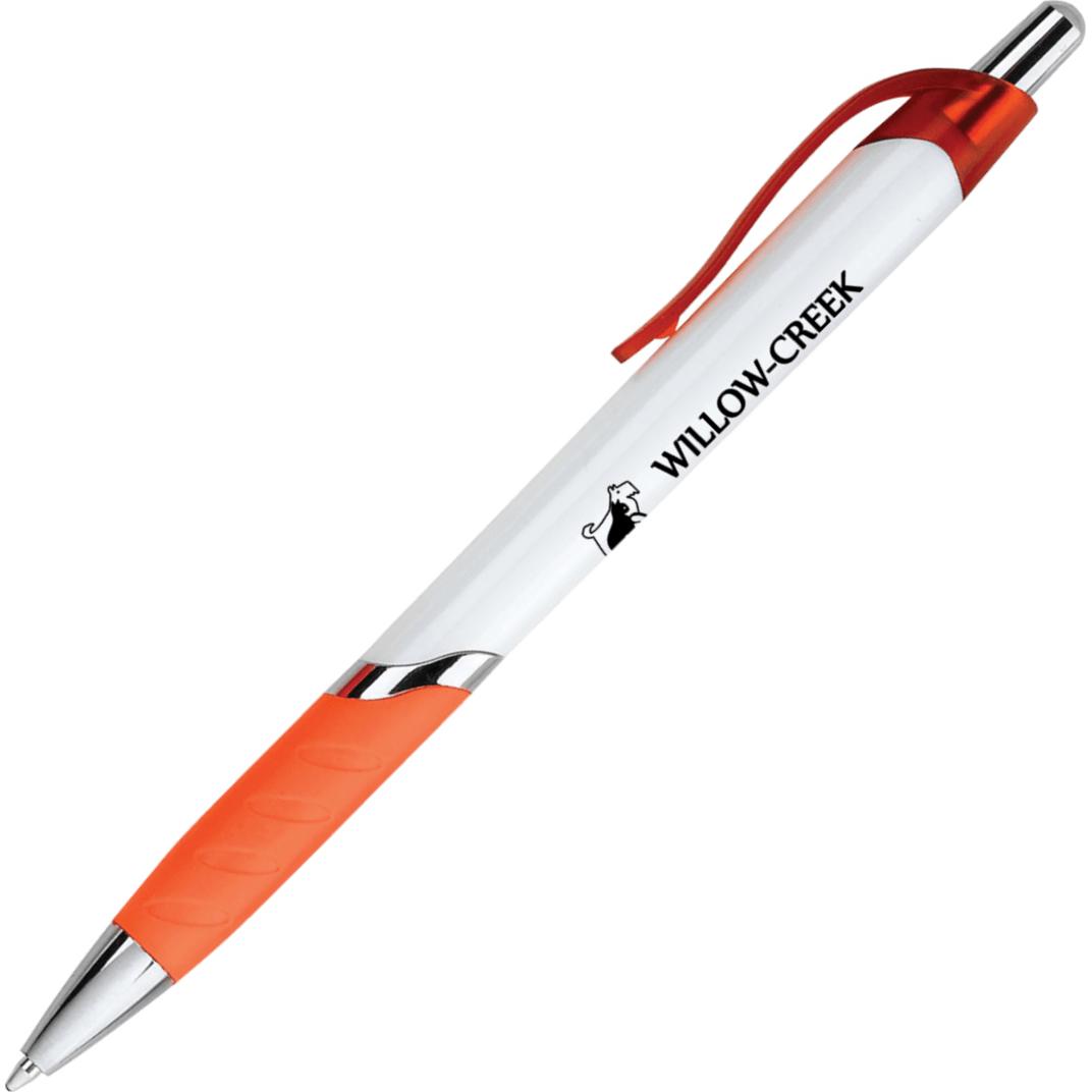 Printed Blair Vue Pens - Promotional Pens Singapore - Gifts VV Free Setup 客製 - Promotional Pens Singapore - Gifts VV Orange / White Blair Vue Pen