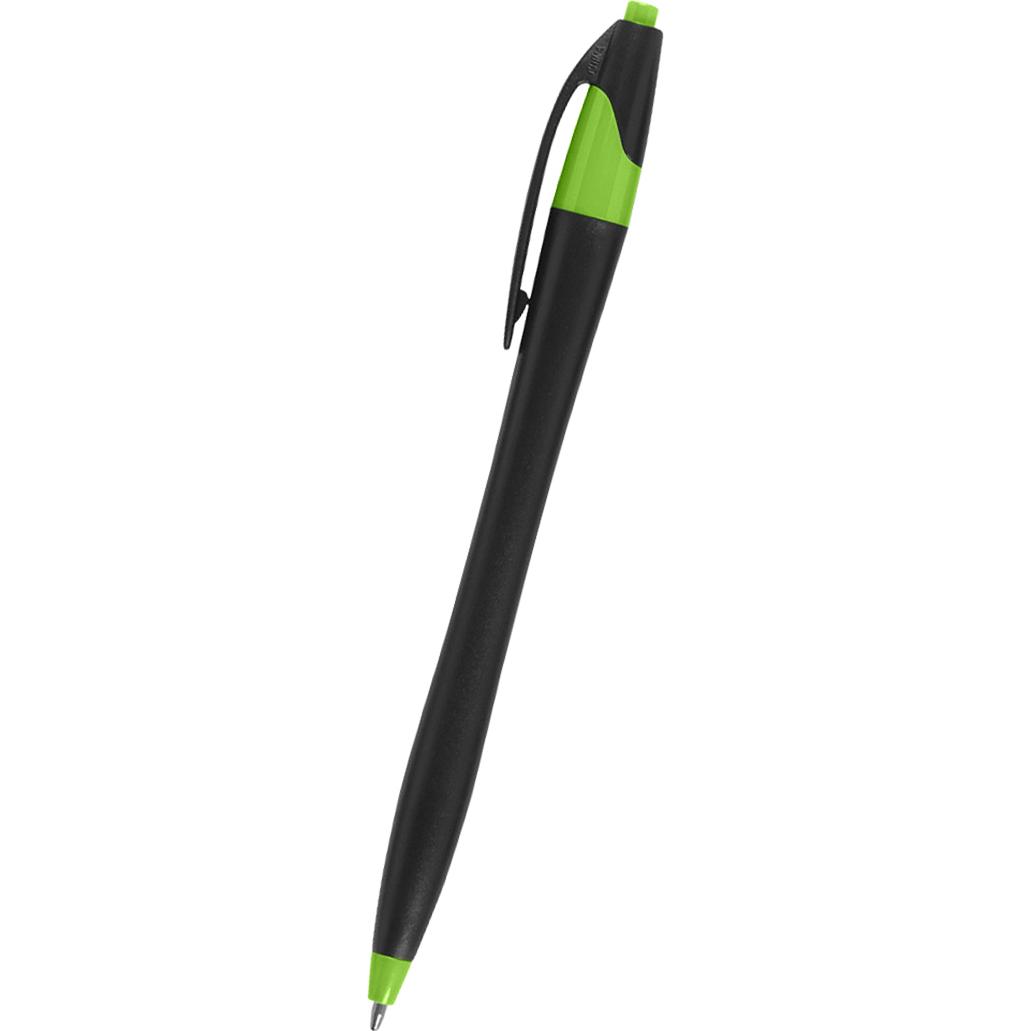 Black / Lime Blank Plastic Dart Pen