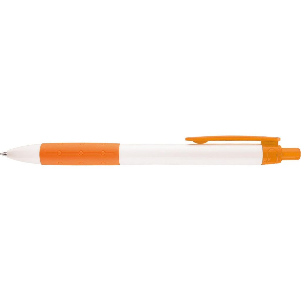 Printed Bowie Prime Pens - Promotional Pens Singapore - Gifts VV Free Setup 客製 - Promotional Pens Singapore - Gifts VV White / Orange Bowie Prime Pen