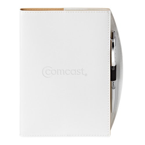 Promo Bradford Journal Combos - Promotional Pens Singapore - Gifts VV Available in 4 amazing item colors 客製 - Promotional Pens Singapore - Gifts VV White Bradford Journal Combo