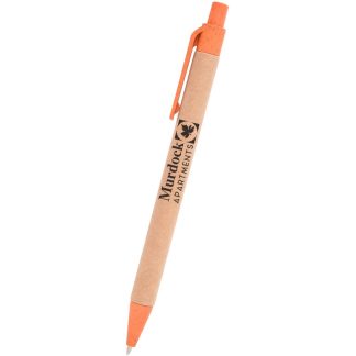 Orange Brooks Wheat Writer Pen