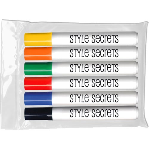 Group Photo Bullet Tip Dry Erase Markers  Six Pack