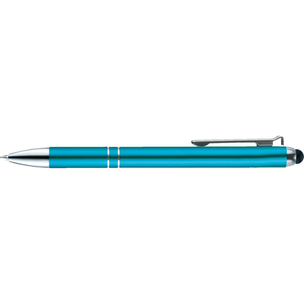 Printed Caddo Satin Stylus Pens - Promotional Pens Singapore - Gifts VV Free Setup 客製 - Promotional Pens Singapore - Gifts VV Teal Blue Caddo Satin Stylus Pen