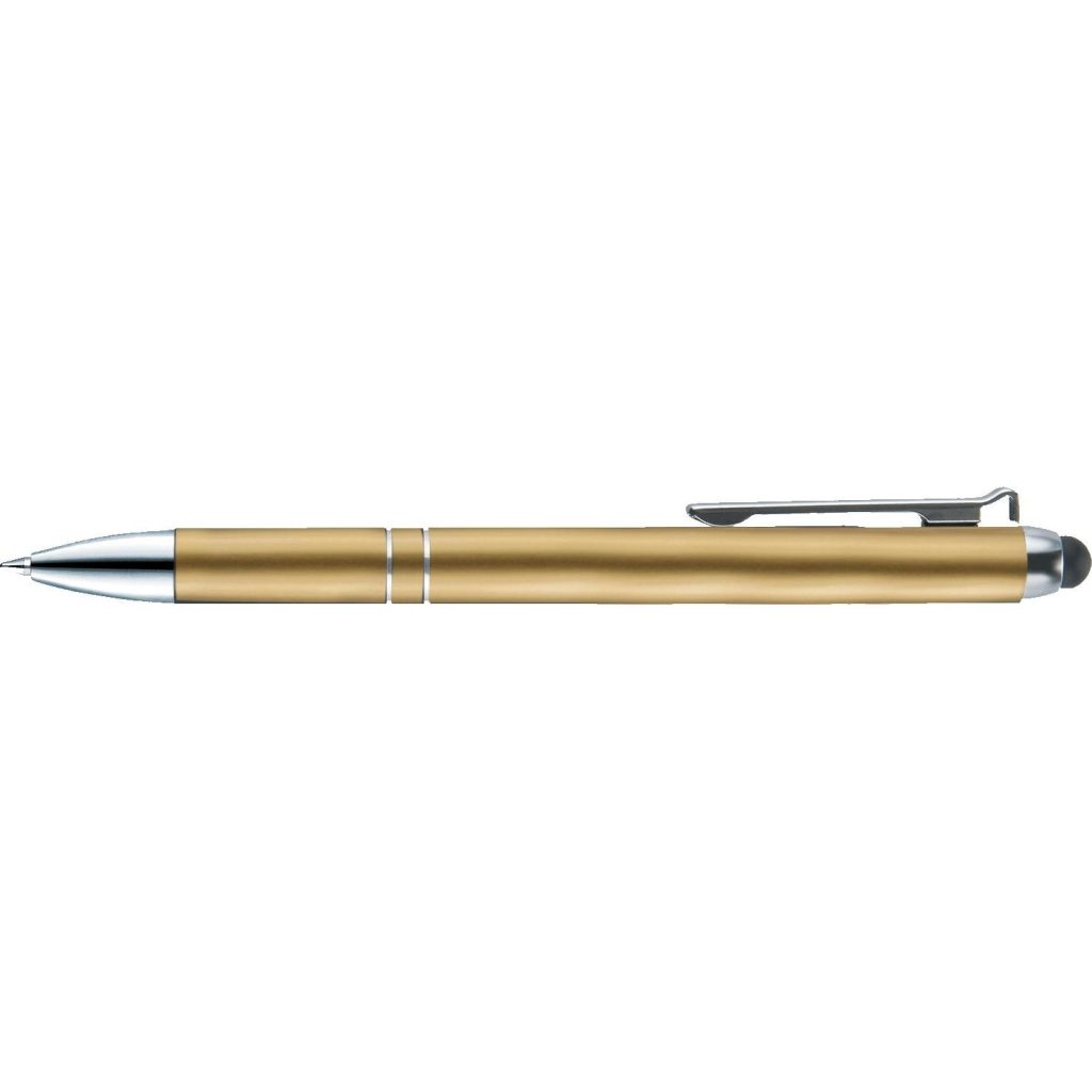 Printed Caddo Satin Stylus Pens - Promotional Pens Singapore - Gifts VV Free Setup 客製 - Promotional Pens Singapore - Gifts VV Gold Caddo Satin Stylus Pen