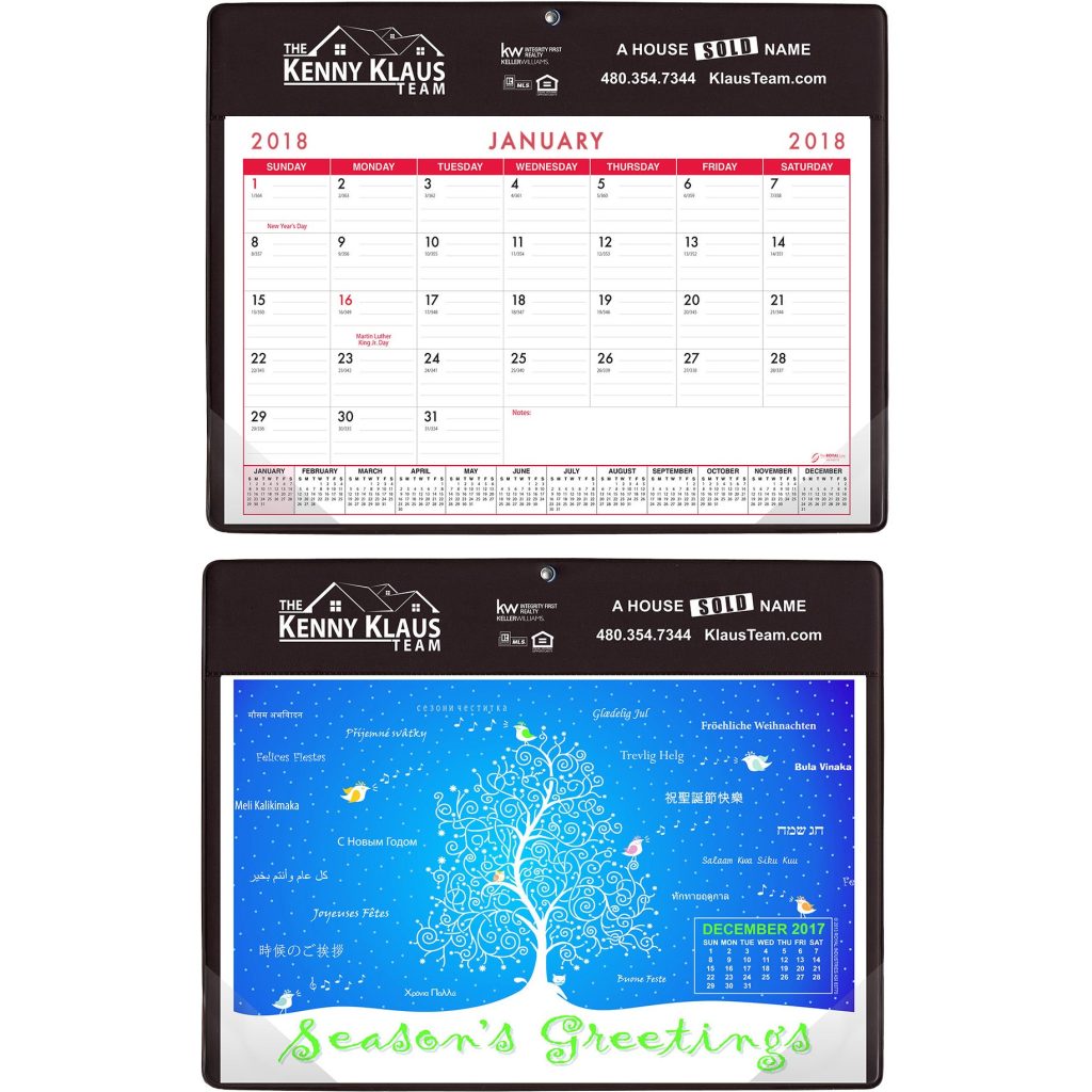 Imprinted Monthly Calendar Doodle Pads with Grommet and Greeting Page - Promotional Pens Singapore - Gifts VV Available in 18 awesome item colors 客製 - Promotional Pens Singapore - Gifts VV White / Brown Monthly Calendar Doodle Pad with Grommet and Greeting Page