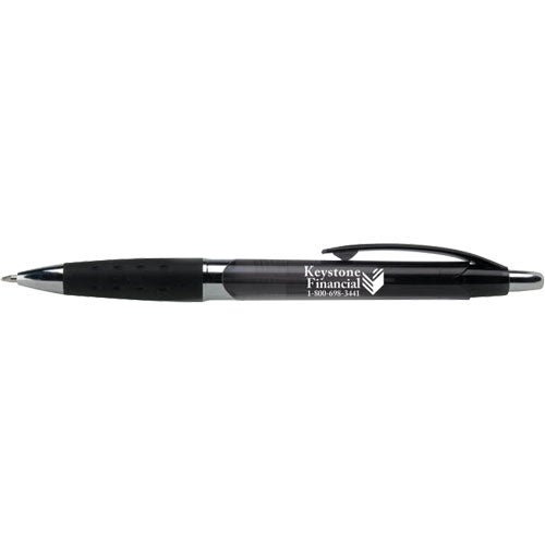 Imprinted Calhoun Pens - Promotional Pens Singapore - Gifts VV Available in 9 exciting item colors 客製 - Promotional Pens Singapore - Gifts VV Translucent Black Calhoun Pen