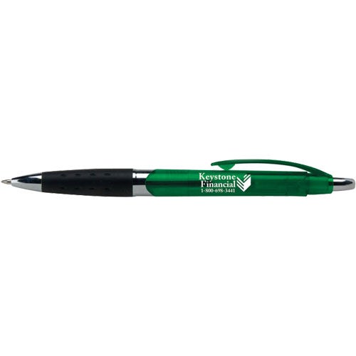 Imprinted Calhoun Pens - Promotional Pens Singapore - Gifts VV Available in 9 exciting item colors 客製 - Promotional Pens Singapore - Gifts VV Translucent Green Calhoun Pen
