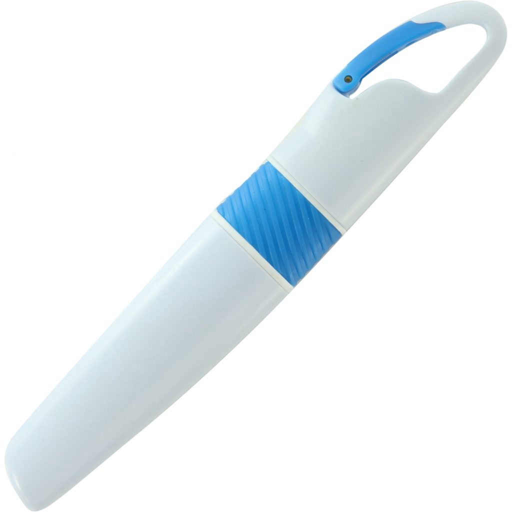 Custom Carabiner Highlighters - Promotional Pens Singapore - Gifts VV Available in 2 awesome item colors 客製 - Promotional Pens Singapore - Gifts VV White / Blue Carabiner Highlighter