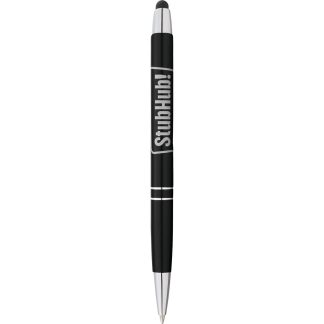 Black Carson Ballpoint Stylus Pen