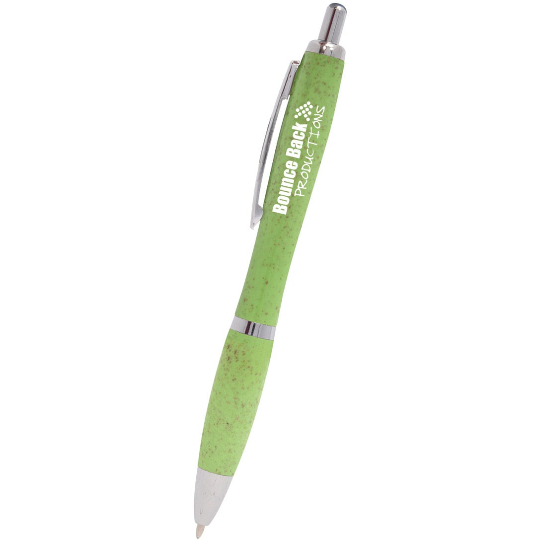 Advertising Chico Wheat Writer Pens - Promotional Pens Singapore - Gifts VV Available in 5 exciting item colors 客製 - Promotional Pens Singapore - Gifts VV Green Chico Wheat Writer Pen