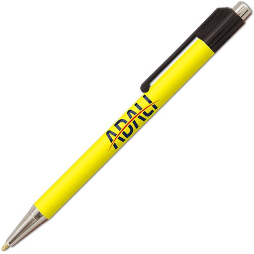 Printed Chromorama Pens - Promotional Pens Singapore - Gifts VV Free Shipping and Setup 客製 - Promotional Pens Singapore - Gifts VV Yellow Chromorama Pen