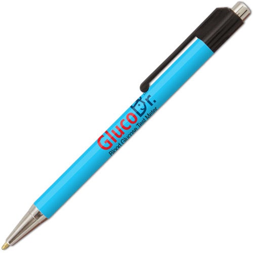Printed Chromorama Pens - Promotional Pens Singapore - Gifts VV Free Shipping and Setup 客製 - Promotional Pens Singapore - Gifts VV Light Blue Chromorama Pen