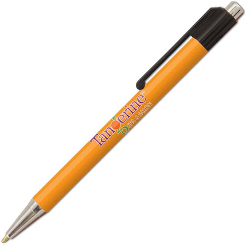 Printed Chromorama Pens - Promotional Pens Singapore - Gifts VV Free Shipping and Setup 客製 - Promotional Pens Singapore - Gifts VV Orange Chromorama Pen