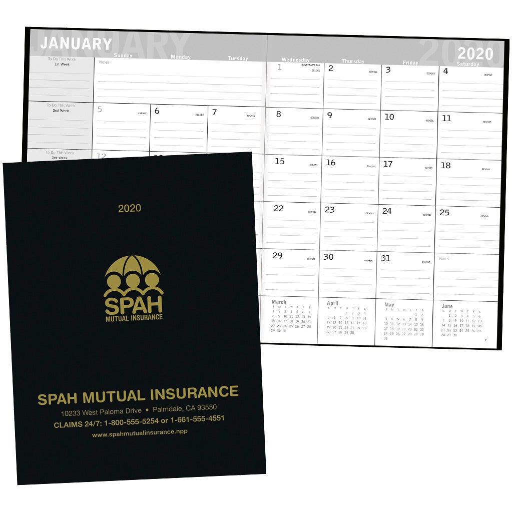 Advertising Classic Planners - Promotional Pens Singapore - Gifts VV Free Setup 客製 - Promotional Pens Singapore - Gifts VV Standard Leatherette Black Classic Planner