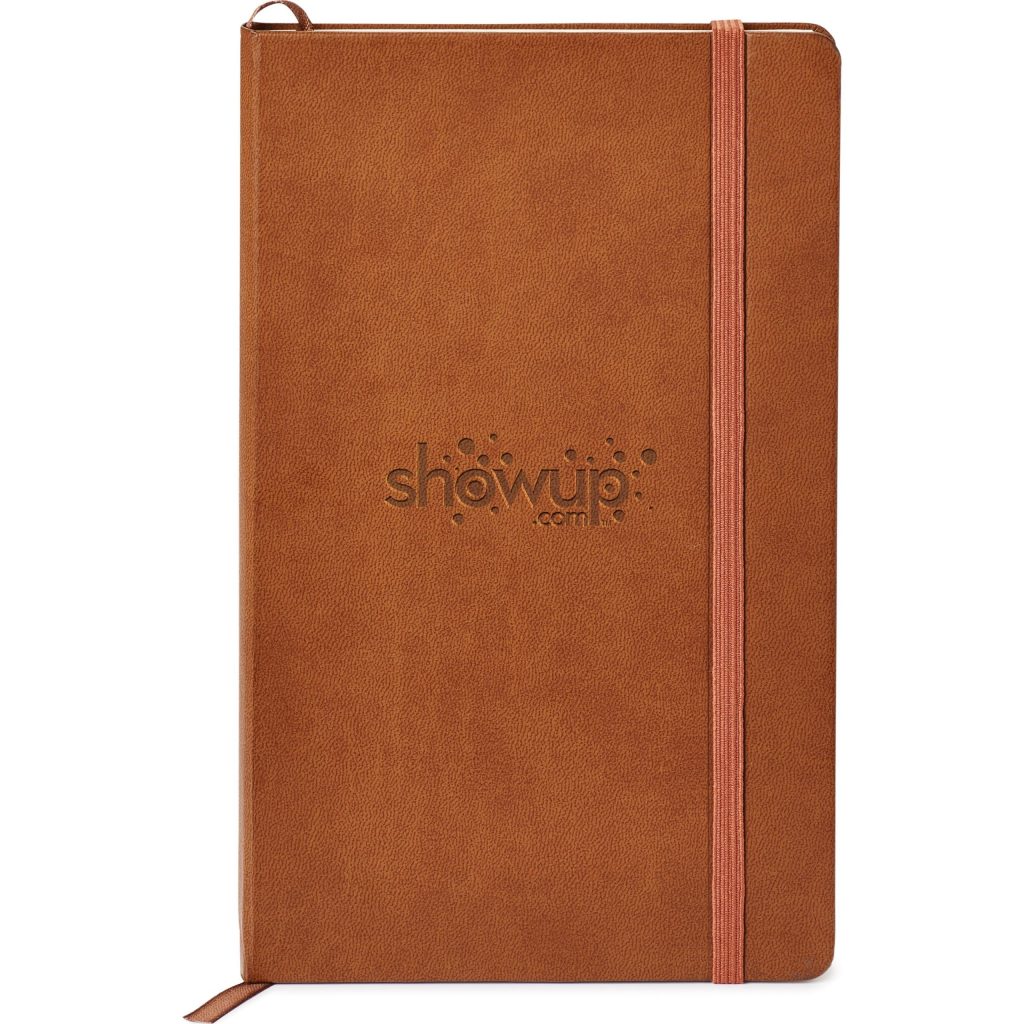 Customized Classico Vinyl Hard Cover Journals - Promotional Pens Singapore - Gifts VV Available in 3 awesome item colors 客製 - Promotional Pens Singapore - Gifts VV Brown Classico Vinyl Hard Cover Journal