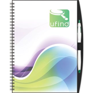 Full Color Imprint ClearValue Notebook with PenPort