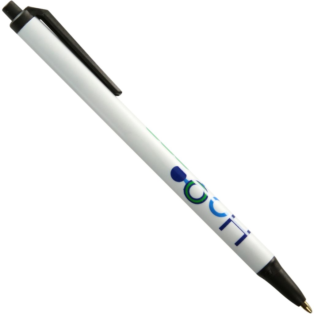 Customised BIC Clic Stic Ecolution Pens - Promotional Pens Singapore - Gifts VV Free Setup 客製 - Promotional Pens Singapore - Gifts VV White / Black BIC Clic Stic Ecolution Pen