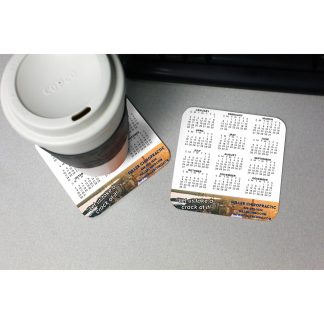 White Coaster Calendar