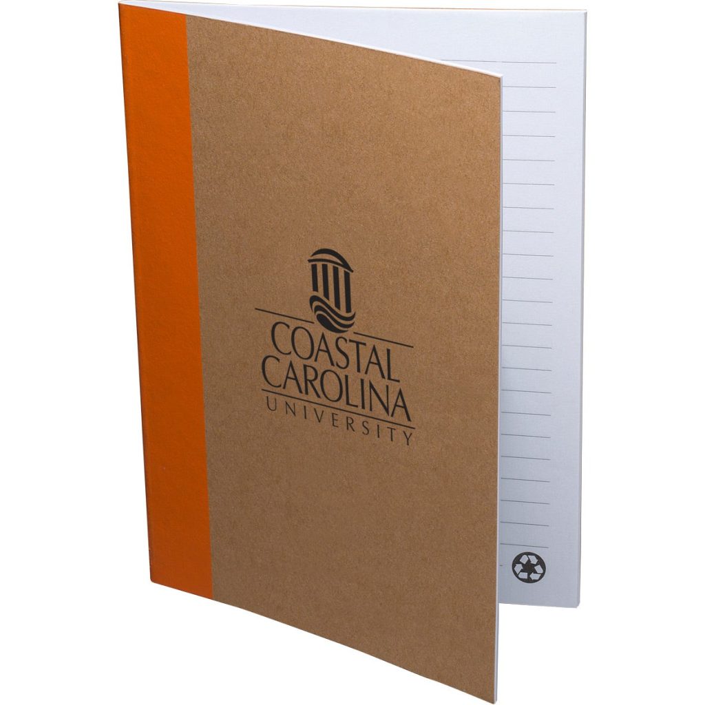 Customized Color-Pop Recycled Memo Books - Promotional Pens Singapore - Gifts VV Available in 6 awesome item colors 客製 - Promotional Pens Singapore - Gifts VV Natural / Orange Color-Pop Recycled Memo Book