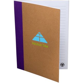 Natural / Purple Color-Pop Recycled Memo Book