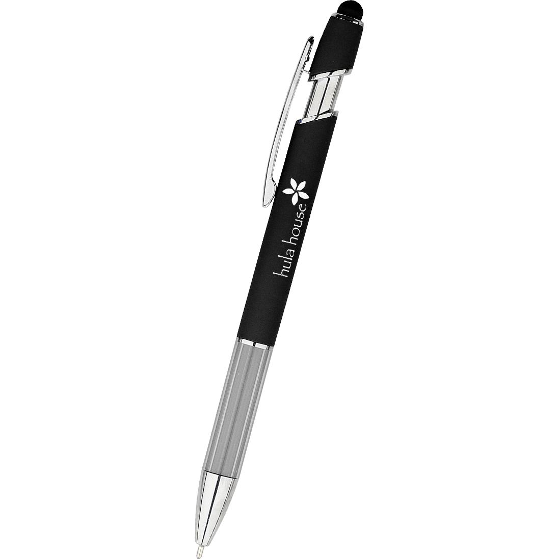Marketing Comfort Luxe Incline Stylus Pens - Promotional Pens Singapore - Gifts VV Available in 4 awesome item colors 客製 - Promotional Pens Singapore - Gifts VV Black Comfort Luxe Incline Stylus Pen