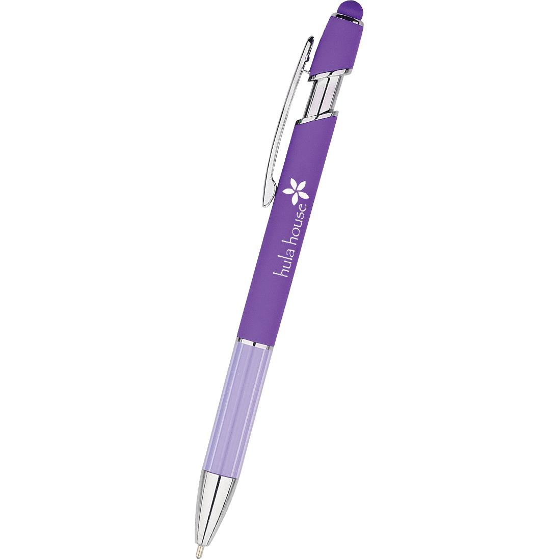 Marketing Comfort Luxe Incline Stylus Pens - Promotional Pens Singapore - Gifts VV Available in 4 awesome item colors 客製 - Promotional Pens Singapore - Gifts VV Purple Comfort Luxe Incline Stylus Pen