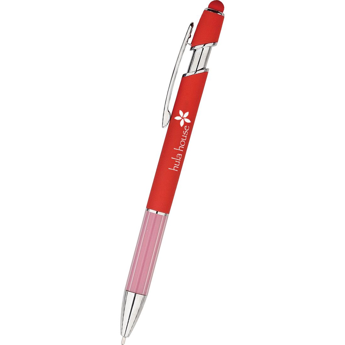 Marketing Comfort Luxe Incline Stylus Pens - Promotional Pens Singapore - Gifts VV Available in 4 awesome item colors 客製 - Promotional Pens Singapore - Gifts VV Red Comfort Luxe Incline Stylus Pen