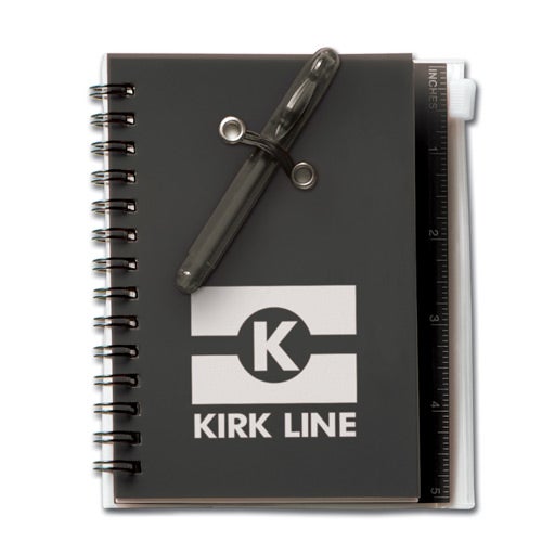 Promo Compact Eco Journals with Pen and Recycled Paper - Promotional Pens Singapore - Gifts VV Available in 3 amazing item colors 客製 - Promotional Pens Singapore - Gifts VV Smoke Compact Eco Journal with Pen and Recycled Paper
