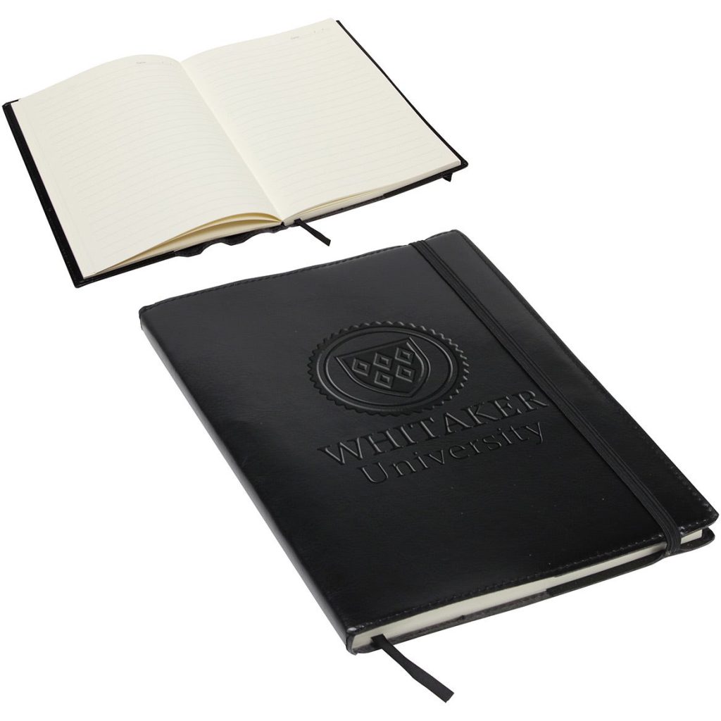 Promotional Conclave Refillable Leatherette Journals - Promotional Pens Singapore - Gifts VV Available in 3 amazing item colors 客製 - Promotional Pens Singapore - Gifts VV Black Conclave Refillable Leatherette Journal