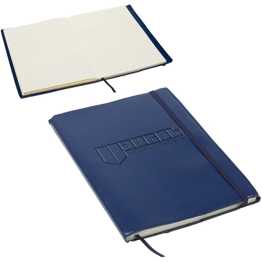 Promotional Conclave Refillable Leatherette Journals - Promotional Pens Singapore - Gifts VV Available in 3 amazing item colors 客製 - Promotional Pens Singapore - Gifts VV Navy Blue Conclave Refillable Leatherette Journal