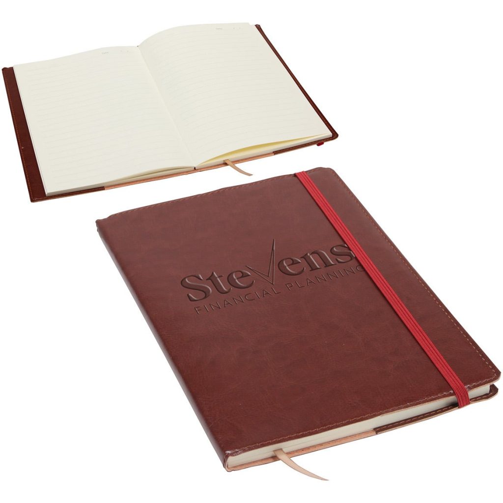 Promotional Conclave Refillable Leatherette Journals - Promotional Pens Singapore - Gifts VV Available in 3 amazing item colors 客製 - Promotional Pens Singapore - Gifts VV Brown Conclave Refillable Leatherette Journal