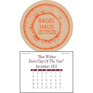Beige Contemporary Super Size Press-N-Stick Calendar