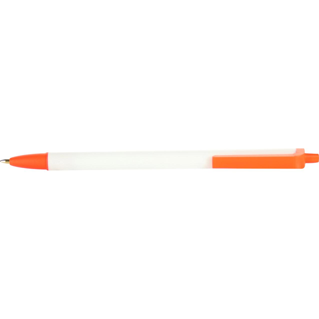 White / Orange Contender Pen