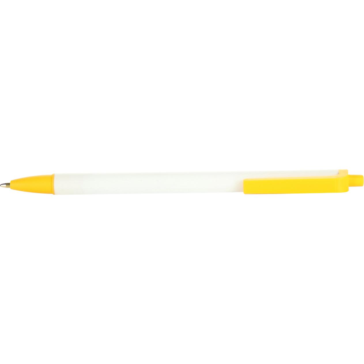 White / Yellow Contender Pen