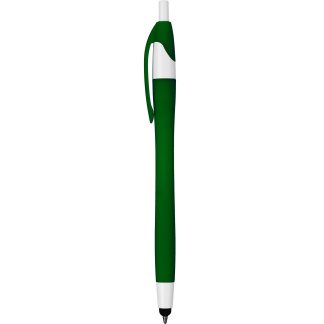 Green Cougar Soft Touch Ballpoint Stylus