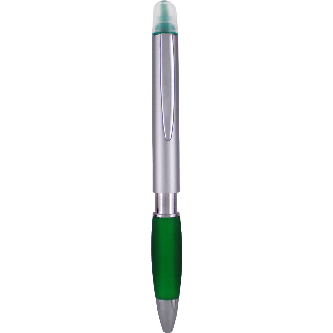 Advertising Crest Pen and Highlighters - Promotional Pens Singapore - Gifts VV Available in 6 awesome item colors 客製 - Promotional Pens Singapore - Gifts VV Silver / Green Crest Pen and Highlighter