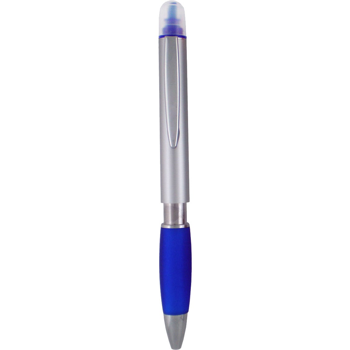 Advertising Crest Pen and Highlighters - Promotional Pens Singapore - Gifts VV Available in 6 awesome item colors 客製 - Promotional Pens Singapore - Gifts VV Silver / Blue Crest Pen and Highlighter