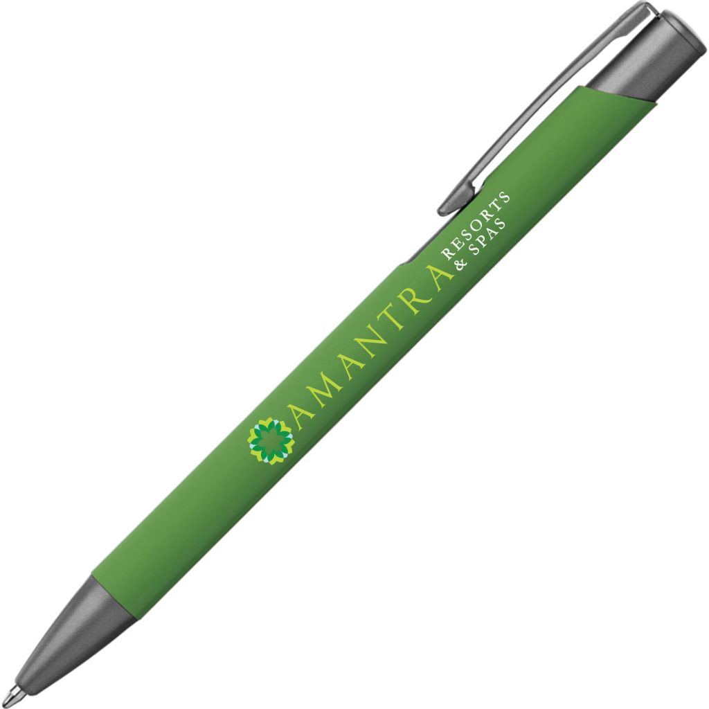 Giveaway Crosby Softy Pens - Promotional Pens Singapore - Gifts VV Free Shipping and Setup 客製 - Promotional Pens Singapore - Gifts VV Green Crosby Softy Pen