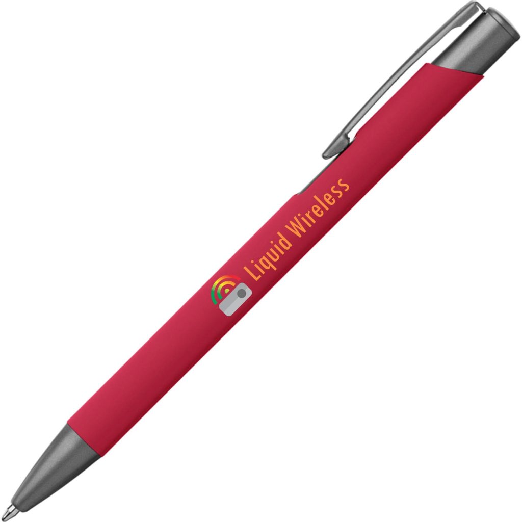 Giveaway Crosby Softy Pens - Promotional Pens Singapore - Gifts VV Free Shipping and Setup 客製 - Promotional Pens Singapore - Gifts VV Bright Red Crosby Softy Pen