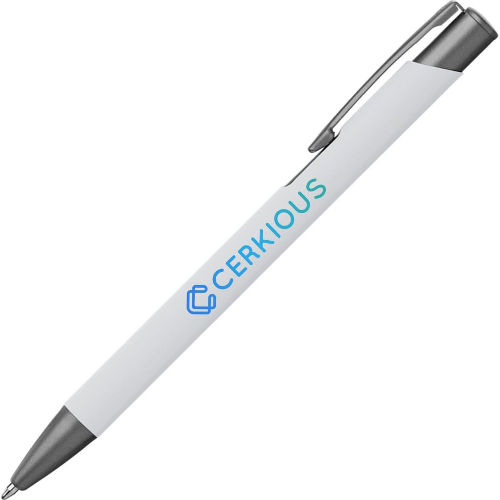 Giveaway Crosby Softy Pens - Promotional Pens Singapore - Gifts VV Free Shipping and Setup 客製 - Promotional Pens Singapore - Gifts VV White Crosby Softy Pen