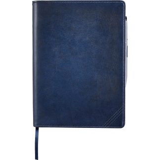 Navy Blue Cross Classic Refillable Notebook