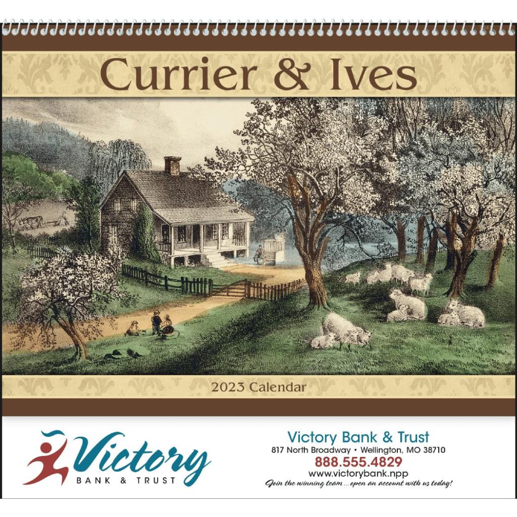 Promotional Currier and Ives Calendars - Promotional Pens Singapore - Gifts VV Free Setup 客製 - Promotional Pens Singapore - Gifts VV See Item Currier and Ives Calendar