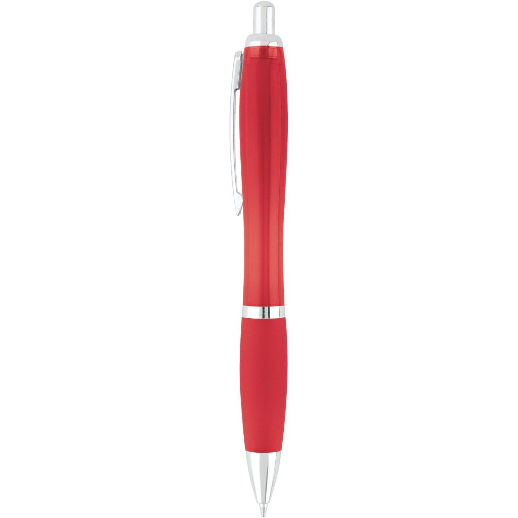 Red Curvaceous Translucent Gel Pen