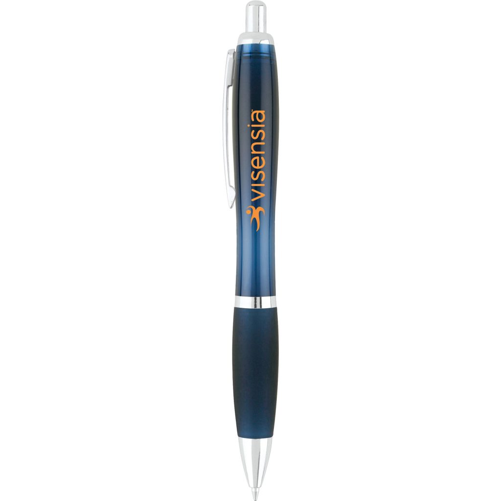 Indigo Blue Curvaceous Translucent Gel Pen