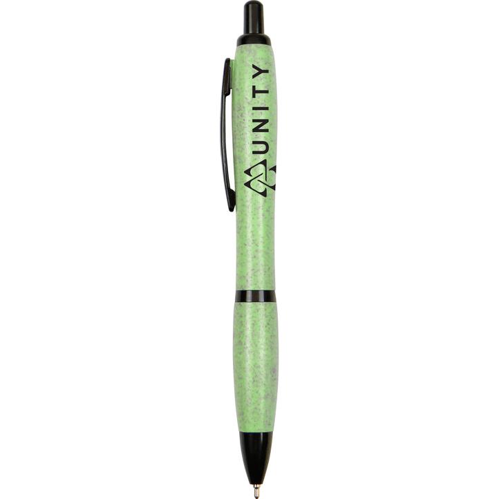 Lime Green Curvaceous Wheat Straw Fiber Hybrid Pen
