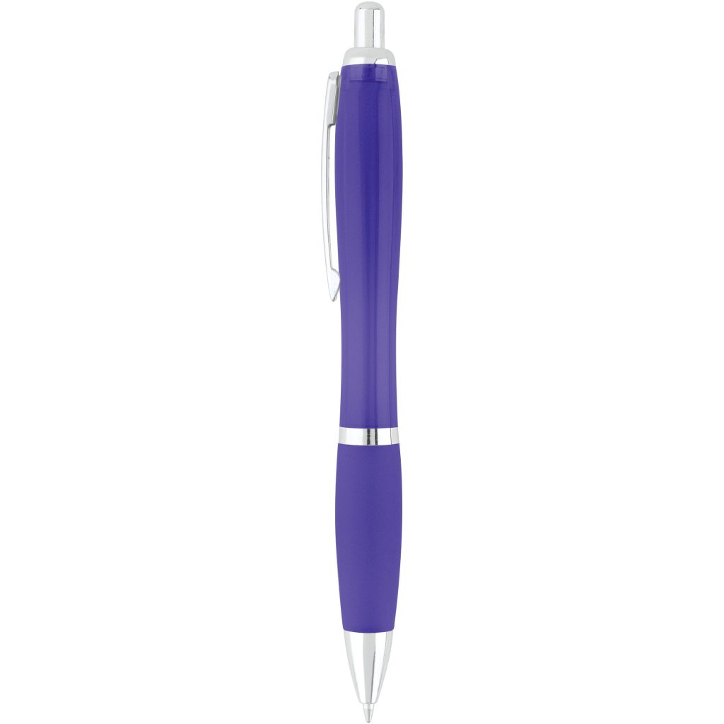 Purple Curvaceous Translucent Ballpoint Pen