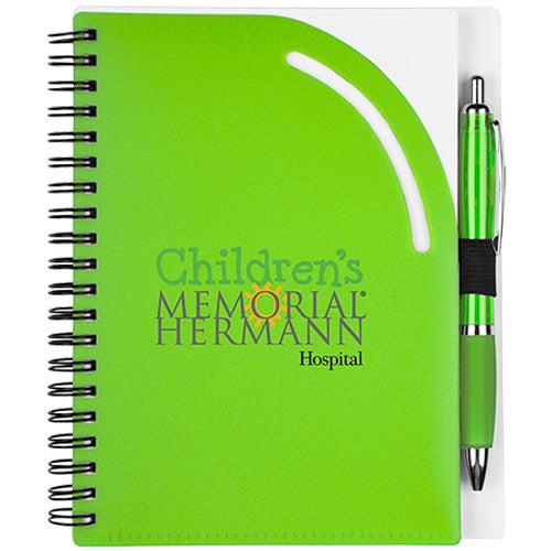 Customized Curvy Top Journals - Promotional Pens Singapore - Gifts VV Available in 8 awesome item colors 客製 - Promotional Pens Singapore - Gifts VV Lime Green Curvy Top Journal