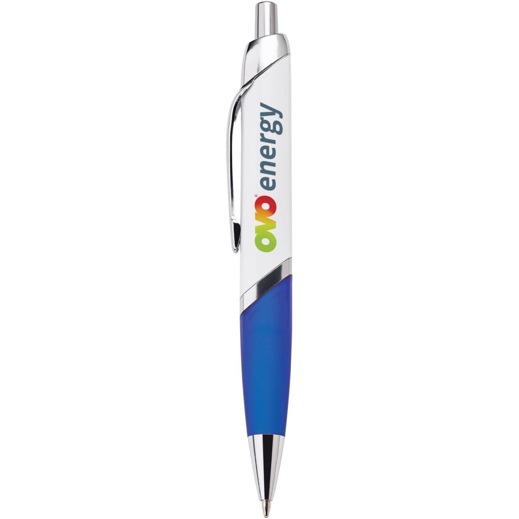 White / Blue Cynthia Ballpoint Pen