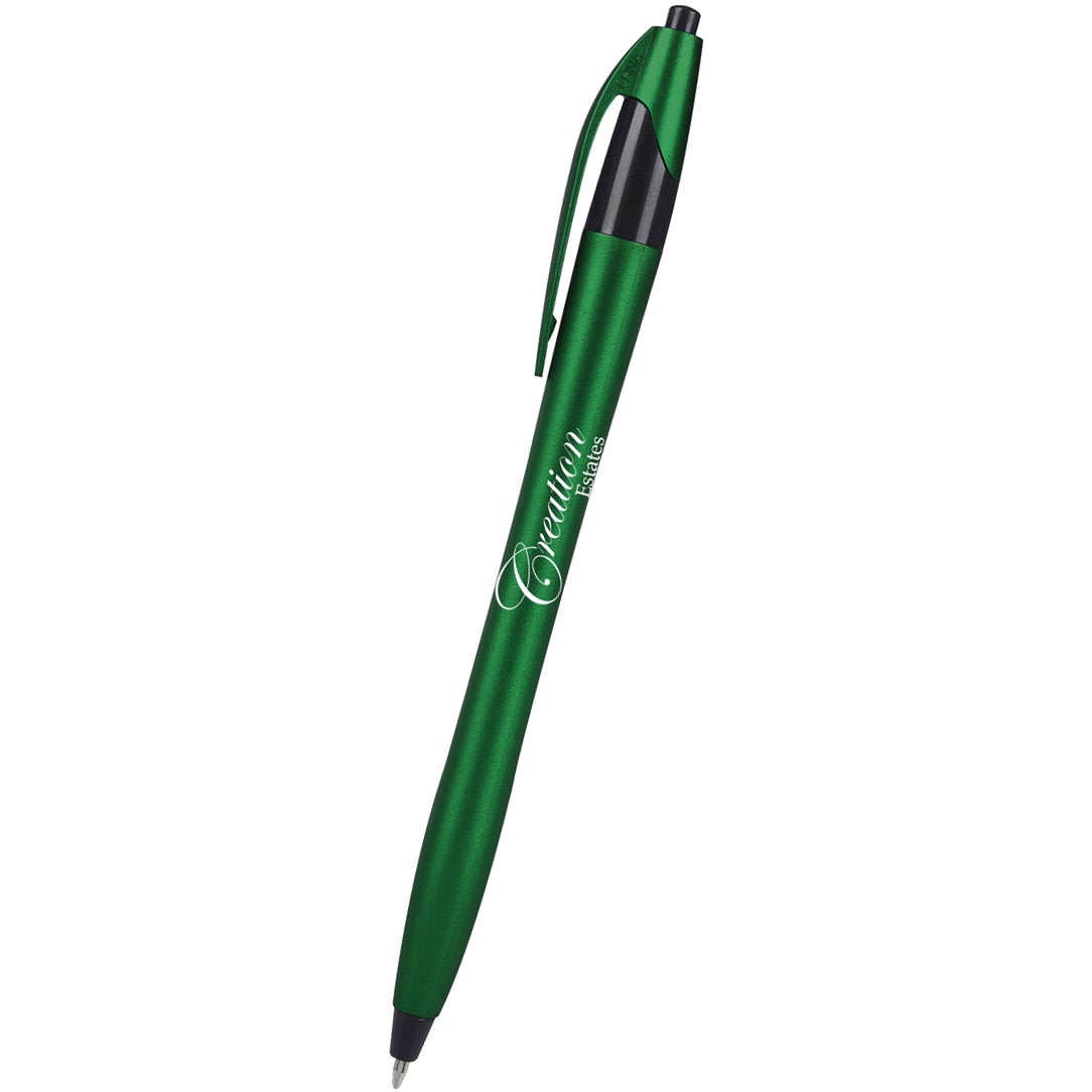 Metallic Green / Black Metallic Dart Pen 2